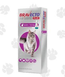 Bravecto Plus Gatos Antipulgas Pipeta 6.25 a 12.5kg