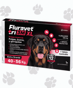 Fluravet 3M Antipulgas para Perro 40 a 56 Kg x 1 Tableta