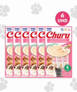 Churu Atún con Salmón Snack Húmedo para Gatos Pack x 6