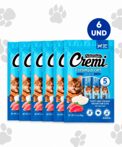 Cremi Atún Snack Húmedo para Gatos Pack x 6