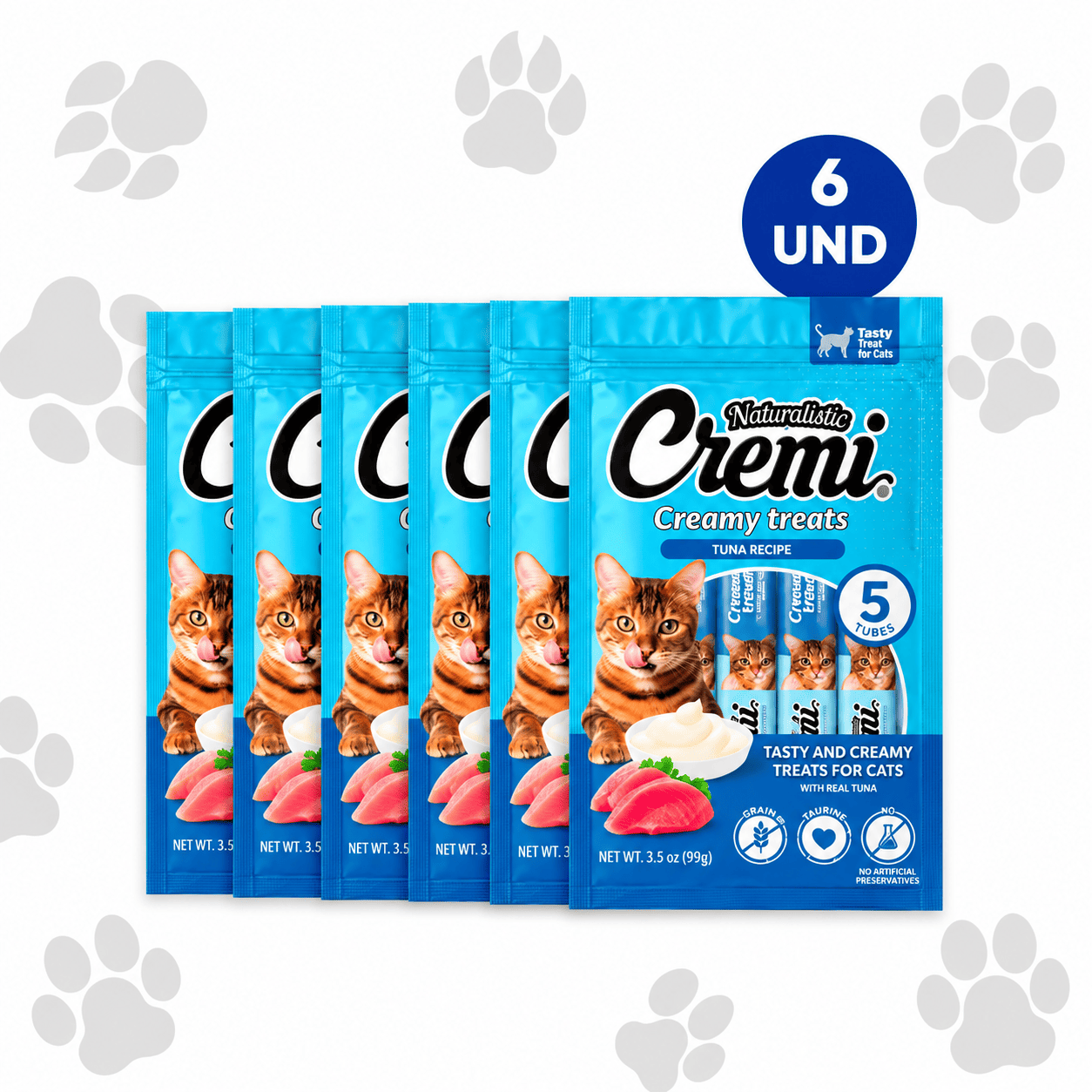 cremi-atun-snack-humedo-para-gatos-pack-x-6 Cremi Atún Snack Húmedo para Gatos Pack x 6