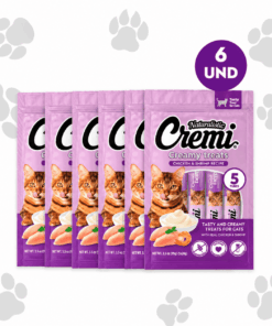 Cremi Pollo y Camarones Snack Húmedo para Gatos Pack x 6
