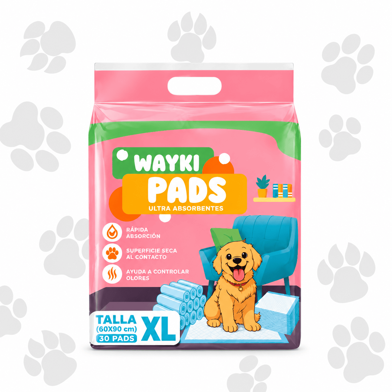 pañales de piso para perros wayki pads Pañales de Piso para Perros Wayki Pads